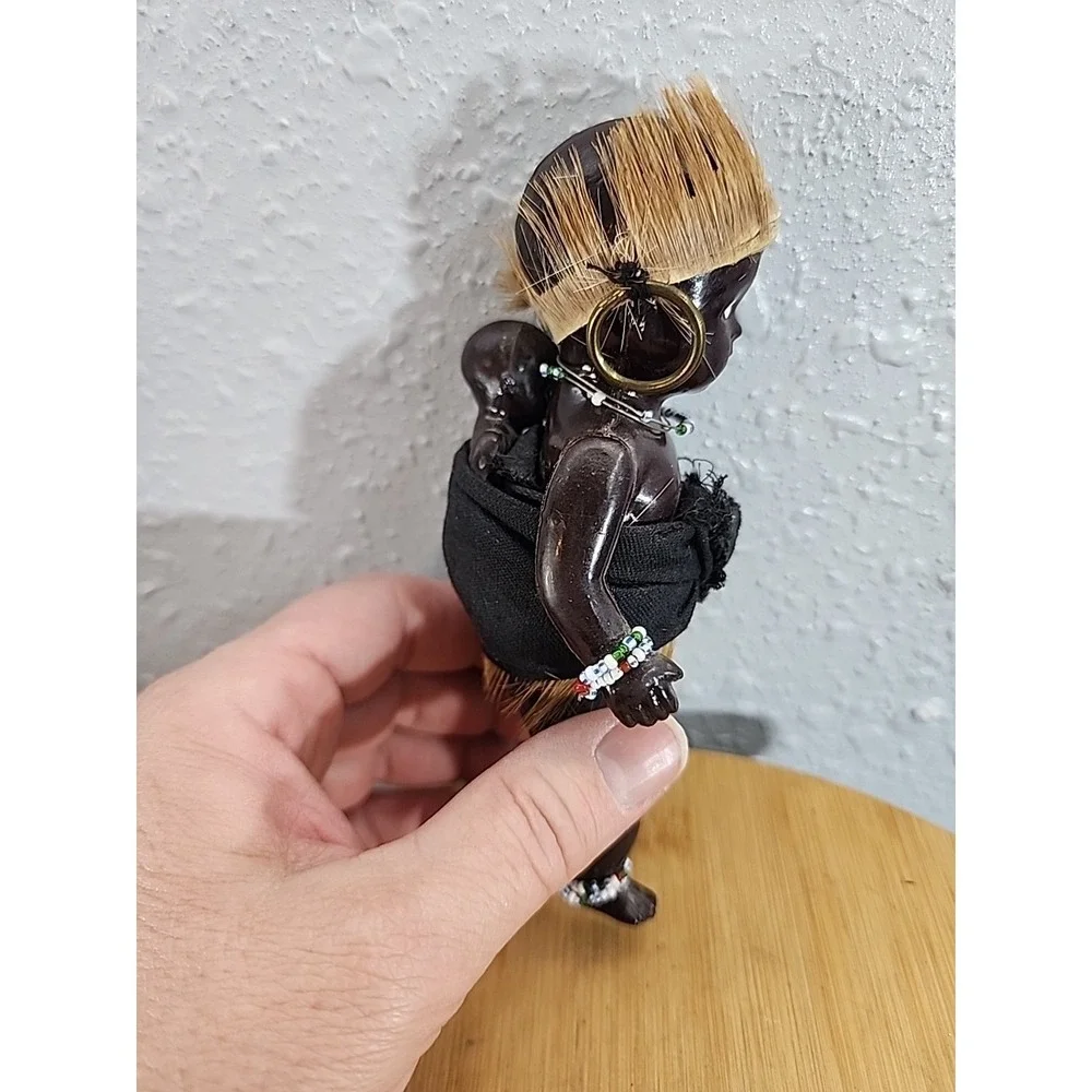 Vintage African Collectible Tribe Doll Made in‎ South Africa 6
